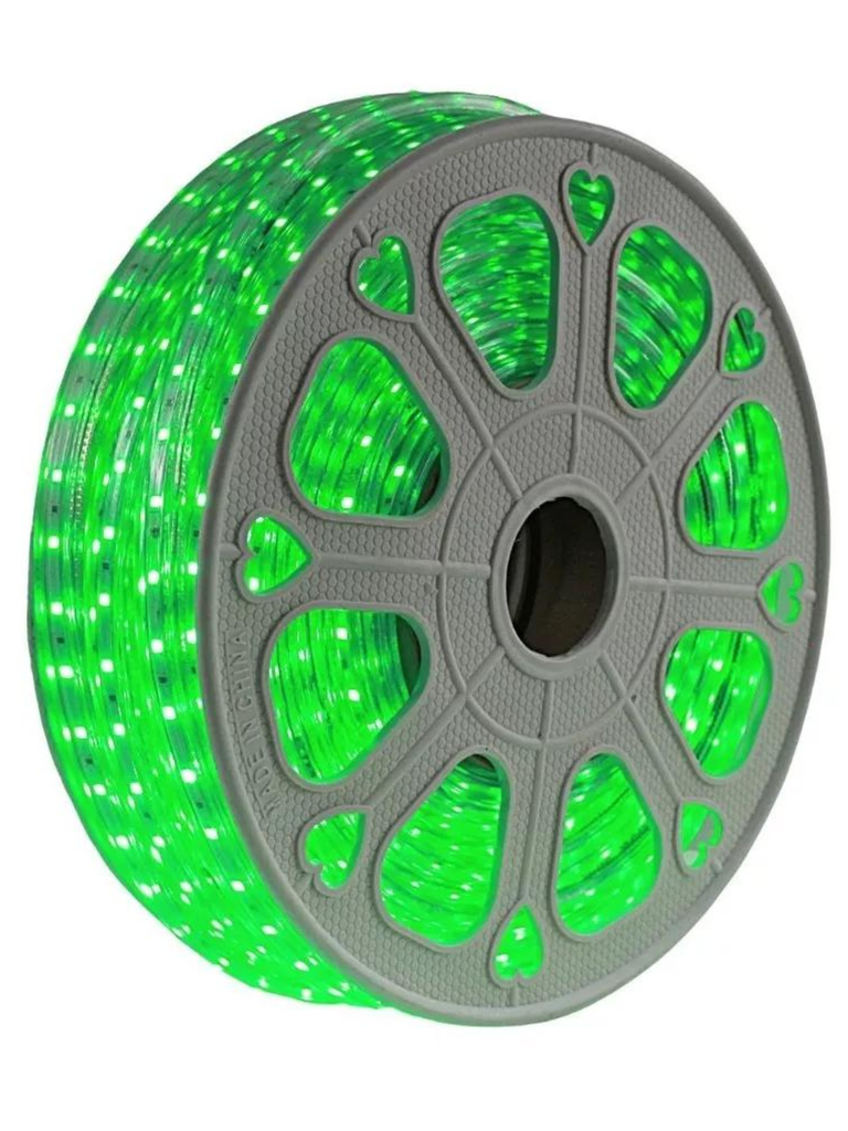WIN- MANGUERA LED NEON DOBLE 2835 ROLLO 25M VERDE EXTERIOR