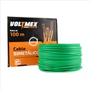 VLTMX- CABLE BIMETALICO CAL 12 VERDE MTS