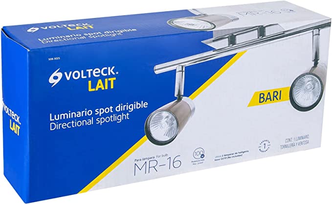 TRU- LUMINARIA DIRIGIBLE LÍNEA LUCCA 2XGU10