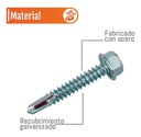TRU-  50pz PIJA HEXAG GALV PTA BROCA 14X1 1/2"