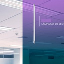 WIN- TUBO LED CON BASE PLÁSTICO 1.2M TRANSPARENTE 18W BLANCO FRÍO