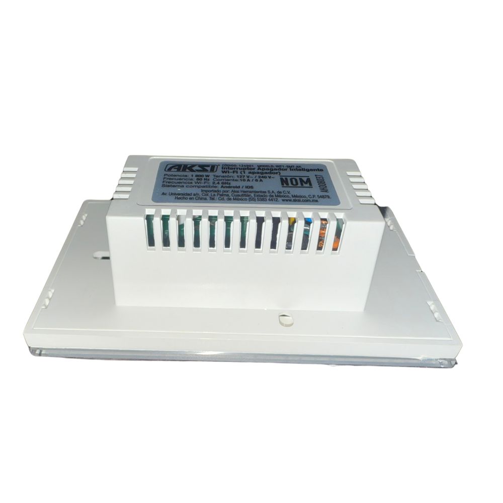 AKS - PLACA INTERRUPTOR APAGADOR INTELIGENTE WIFI, 3 APAGADORES