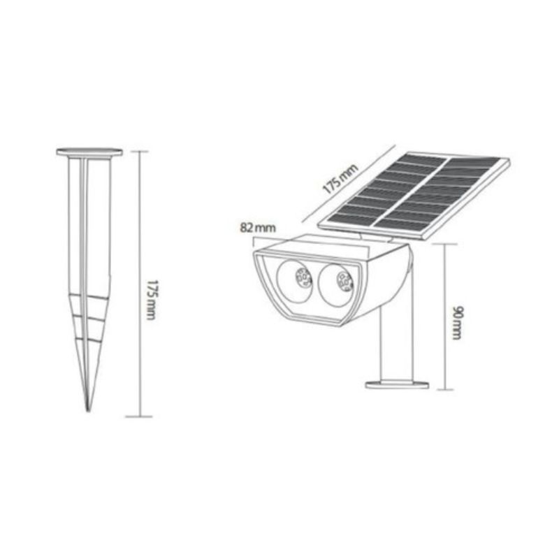 GEO- LUMINARIO SOLAR ESTACA LED RGB  1 PIEZA