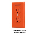 TRU- PLACA DE PLÁSTICO DOBLE, TIERRA AISLADA NARANJA VOLTECH