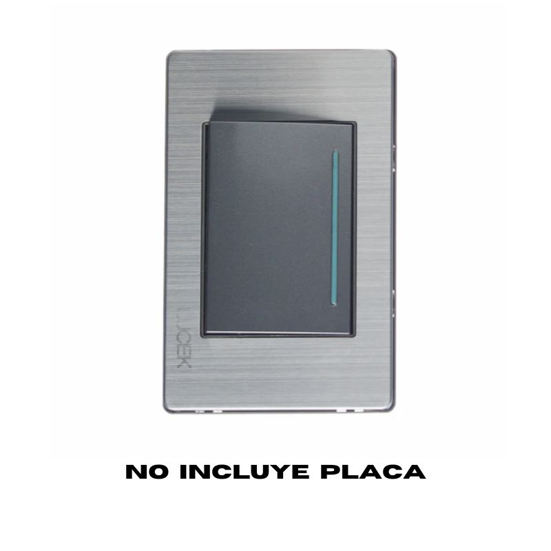 LCK- INTERRUPTOR DE ESCALERA DE 3 MÓDULOS ANODIZADO