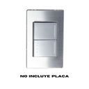 LCK- INTERRUPTOR DE ESCALERA DE 1.5 MÓDULOS PLATEADO
