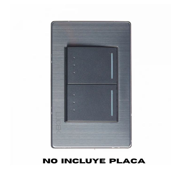 LCK- INTERRUPTOR DE ESCALERA DE 1.5 MÓDULOS ANODIZADO