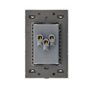 LCK - PLACA PLANA CON CONTACTO DUPLEX FLAT NEGRO