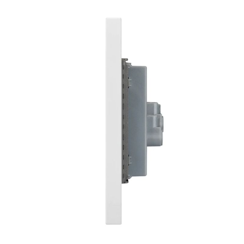 LCK - PLACA PLANA CON CONTACTO DUPLEX FLAT BLANCO