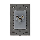 LCK - PLACA PLANA CON CONTACTO DUPLEX FLAT BLANCO