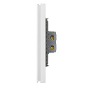 LCK - PLACA PLANA CON 1 INTERRUPTOR DE ESCALERA DE 3 MÓDULOS FLAT BLANCO