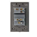 LCK - PLACA PLANA CON 1 INTERRUPTOR DE ESCALERA Y 1 CONTACTO DE 1.5 MODULOS FLAT BLANCO