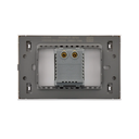 LCK - PLACA PLANA CON DIMMER FLAT NEGRO