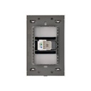 LCK - PLACA PLANA CON TOMA DE TELEFONO FLAT NEGRO