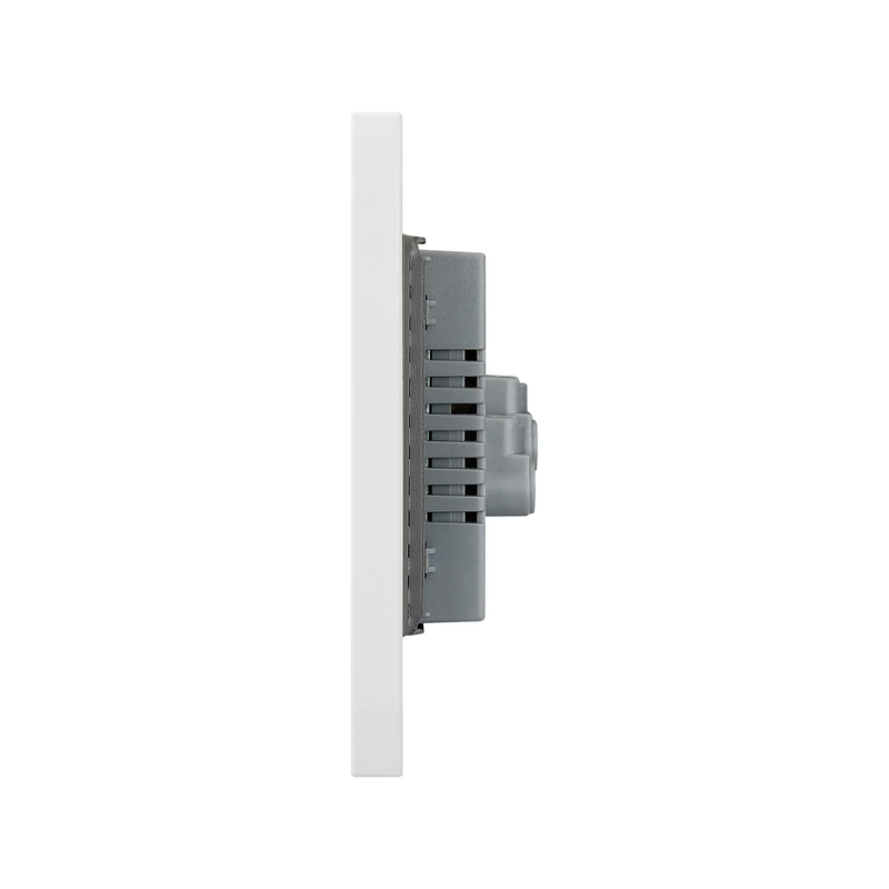 LCK - PLACA PLANA CON 2 MODULOS Y 2 ENTRADAS DE USB FLAT BLANCO