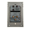 INN - PLACA LUXURY DE CONTACTO DOS SALIDAS USB TIPO A Y TIPO C COLOR GRIS OXFORD