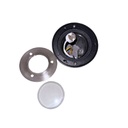KIT - LUMINARIA P/PISO DE ACERO INOXS. Mr16 C/FOCO LED LE-010  7w o 5W