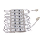 10pz  Módulos 3 Led P/ Exterior C/ Lupa 110V Frio estructura transparente