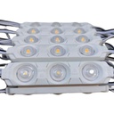 10pz Módulos 3 Led P/ Exterior Con Lupa 110v Directo Blanco cálido