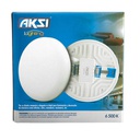 AKS - LUMINARIO CIRCULAR EMPOTRABLE AJUSTABLE Y DE SOBREPONER 22W CALIDO