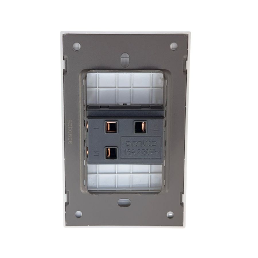 INN - PLACA LUXURY APAGADOR DE 1 INTERRUPTOR 3 VIAS COLOR BLANCO