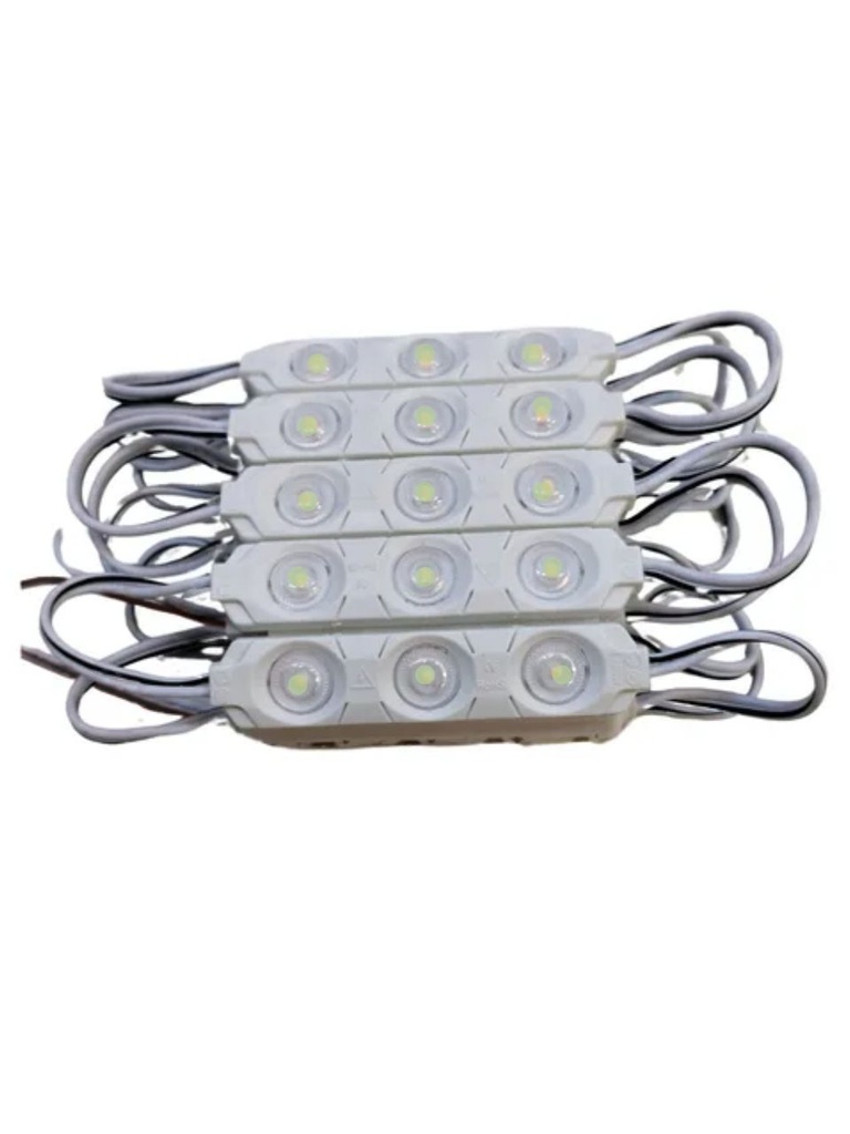 20pz Módulos 3 Led P/ Exterior Con Lupa 110v Directo Blanco frío