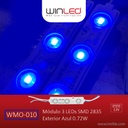 FULL- PAQUETE DE 20 MÓDULOS DE 3 LED SMD 2835 EXTERIOR AZUL