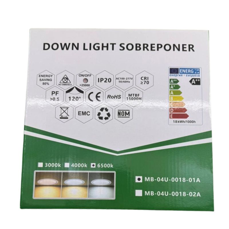 ILV- PANEL SOBREPONER CUADRADO 18W BLANCO FRIO 2PACK