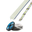 GX- TIRA NEON 2da GEN 12V 120L/M 1M 6MM BLANCA CALIDA