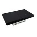 INN - PLACA LUXURY SMART WiFi BT APAGADOR DE 2 INTERRUPTORES NEGRO