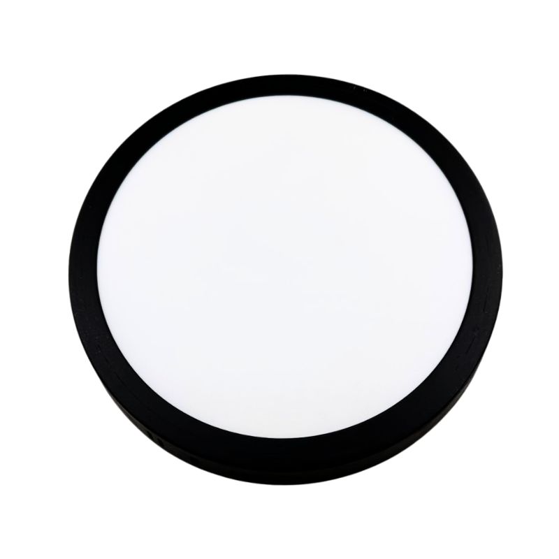 GEO - LED REDONDO 18W SOBREPONER NEGRO