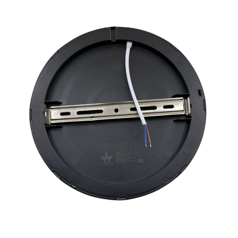 ILV - SOBREPONER REDONDO MARCO NEGRO 6800K 18WATTS BF