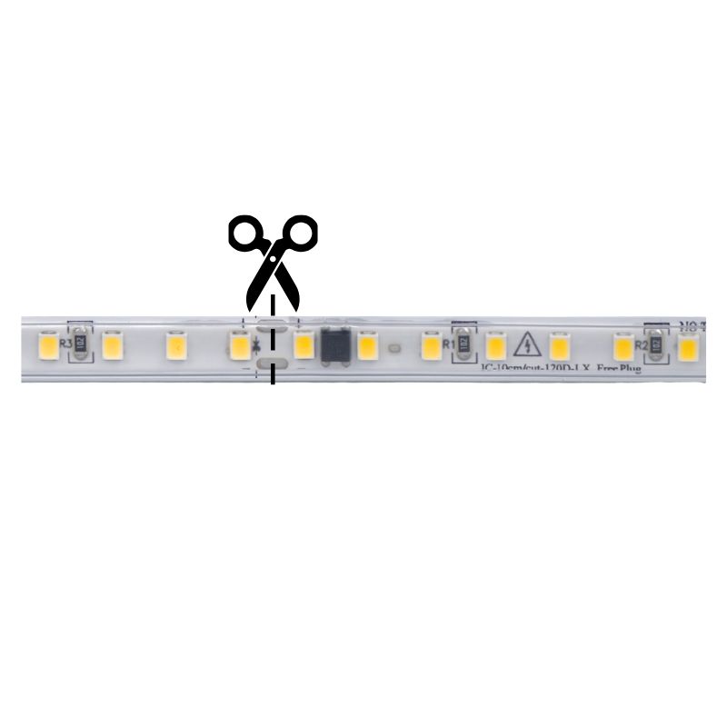 LAL- 10m TIRA LED 110V BLANCO CALIDO