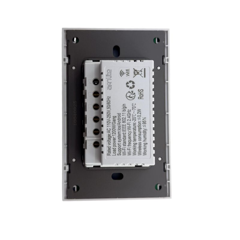 INN- PLACA LUXURY SMART WiFi BT APAGADOR DE 3 INTERRUPTORES BLANCA