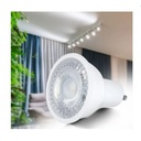 AKS- FOCO LED DIMEABLE GU10 7W LUZ CÁLIDA - 127V, CAJA COLOR