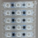 10pz  Módulos 3 Led P/ Exterior C/ Lupa 110V Frio estructura transparente
