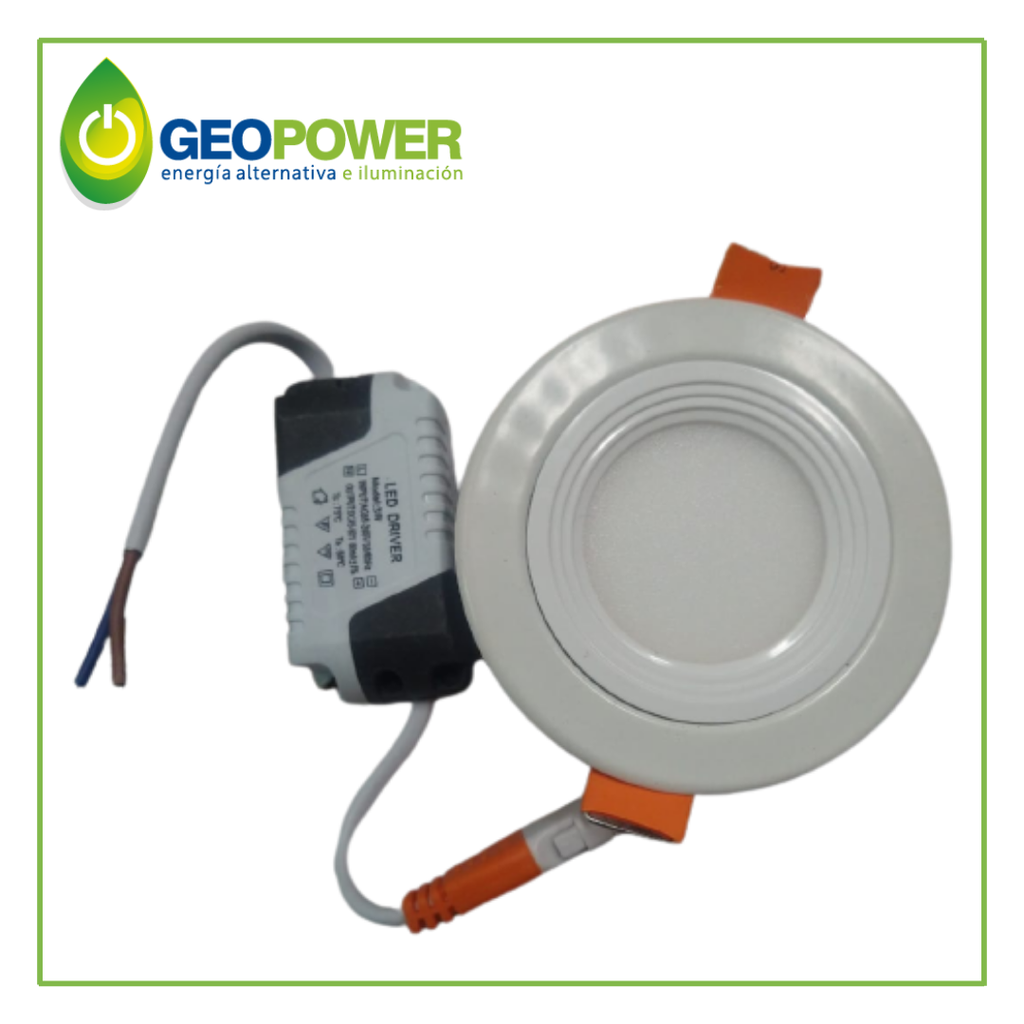 [LR-LED/3W] GEO- PANEL REDONDO 8CM 3W