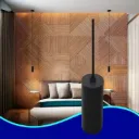 INN- COLGANTE CILINDRO ALUMINIO NEGRO 1XGU10