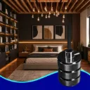INN- COLGANTE CILÍNDRICO BULBO E26 NEGRO PULIDO
