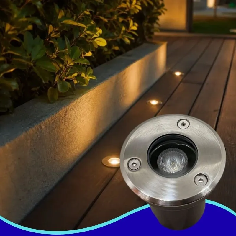 INN- EMPOTRABLE DE PISO LED MINI 1W FOCO INCLUIDO EXT B.CALIDO