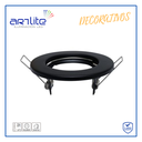 INN- EMPOTRABLE FIJO ARO METALICO NEGRO MR16