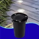 INN- EMPOTRABLE PISO P.A. EXTERIOR NEGRO GU10