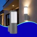 INN- LUMINARIA PARED CILINDRO PC/AL NEGRO E26