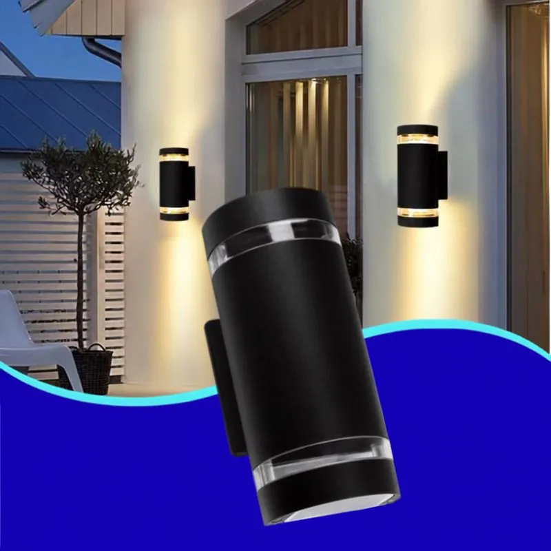INN- LUMINARIA PARED DOBLE ARO EXTERIOR GU10