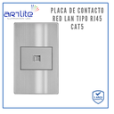 APL-109 PLACA CONTACTO RED LAN R45 CAT5 GRIS
