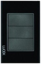 LCK- PLACA CIEGA CRISTAL NEGRO