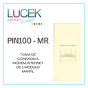 LCK- TOMA DE CONEXIÓN A MÓDEM/INTERNET DE 1 MÓDULO MARFÍL