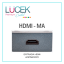 LCK- TOMA DE CONEXIÓN HDMI ANODIZADO
