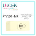 LCK- TOMA DE TELEVISIÓN DE 1 MÓDULO MARFÍL