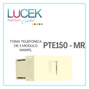 LCK- TOMA TELEFÓNICA DE 1 MÓDULO MARFÍL